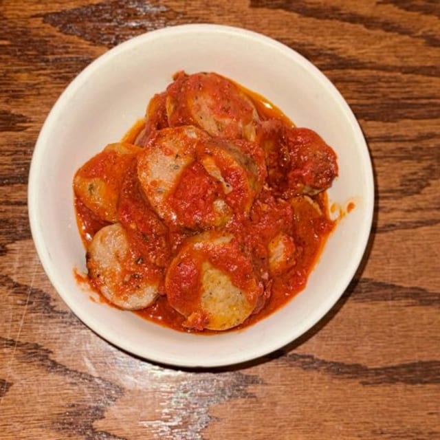 Sliced Italian Sausage.