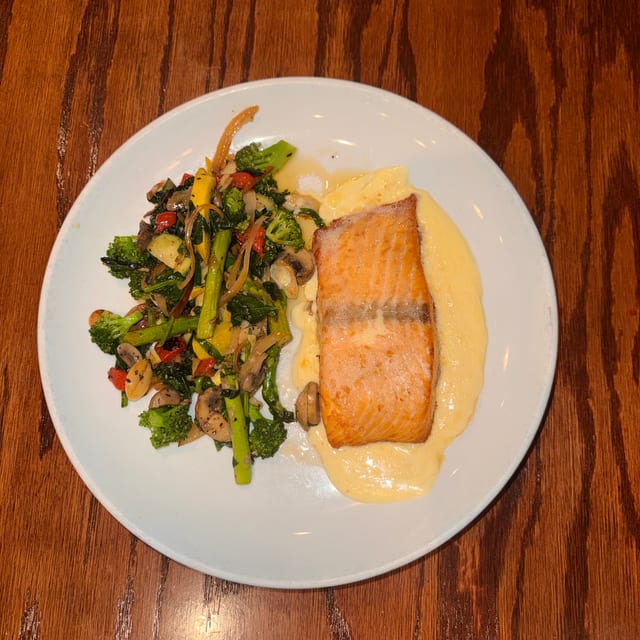 Roasted Salmon.