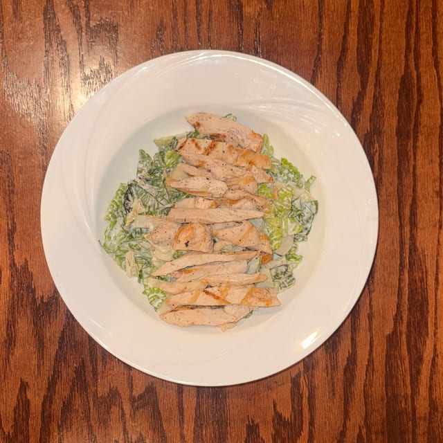 Caesar Salad with Grilled Chicken.