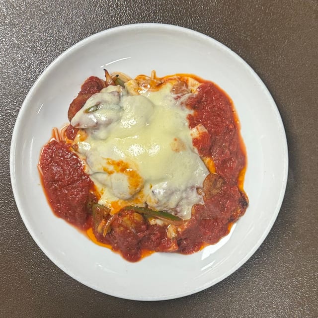 Sausage Pizzaiola.
