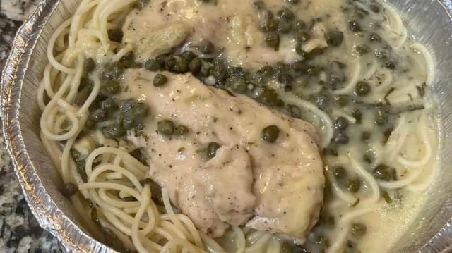 Chicken Piccata Tray.