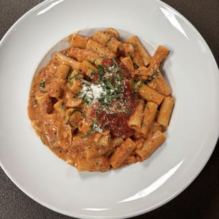 Spicy Penne w Breaded Chicken